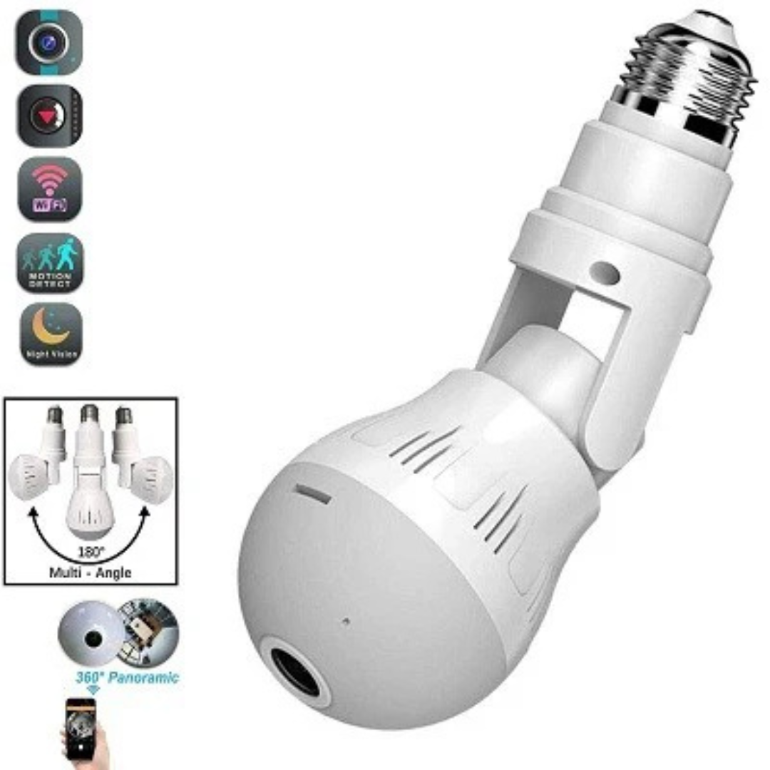 WiFi Flexible Light Bulb Camera